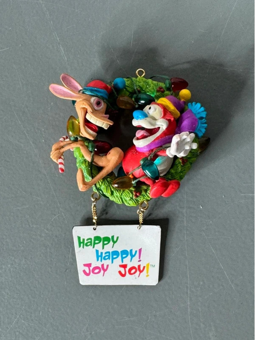 Ren and Stimpy show christmas ornament